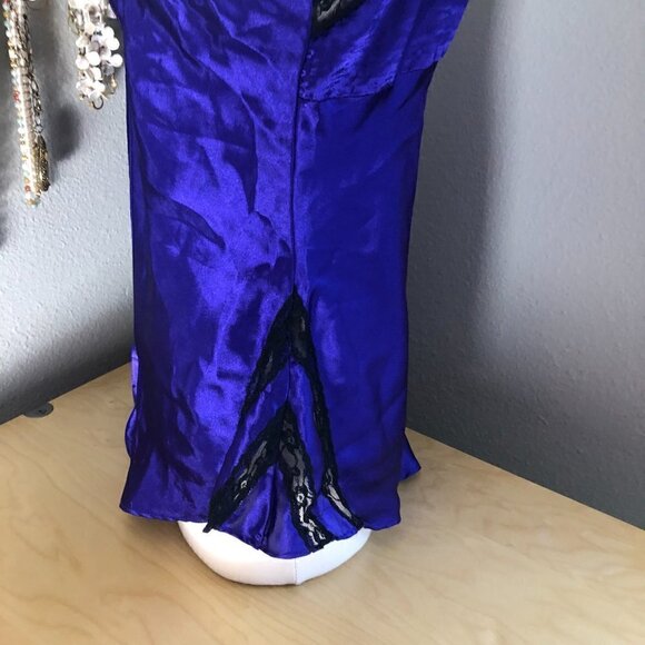 Vintage Victoria's Secret Gold Label Liquid Satin Lingerie Teddy - 80s 90s - Picture 7 of 8